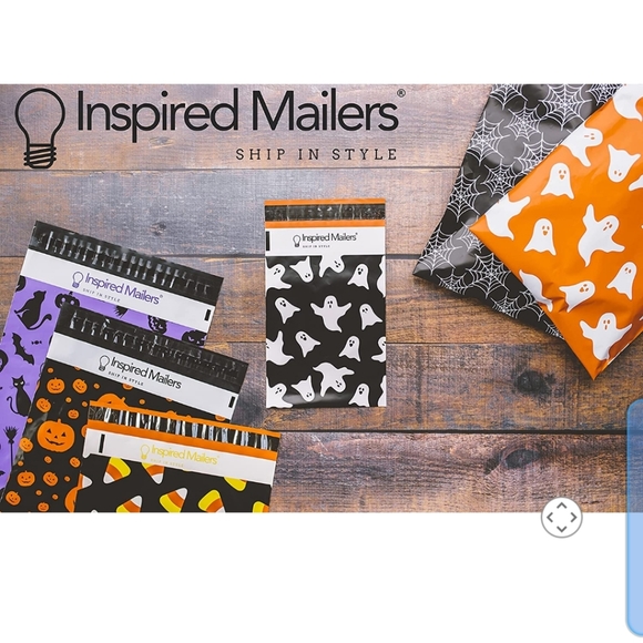 10 ct 10x13" Jack-o-lantern POLY MAILERS - Picture 9 of 12